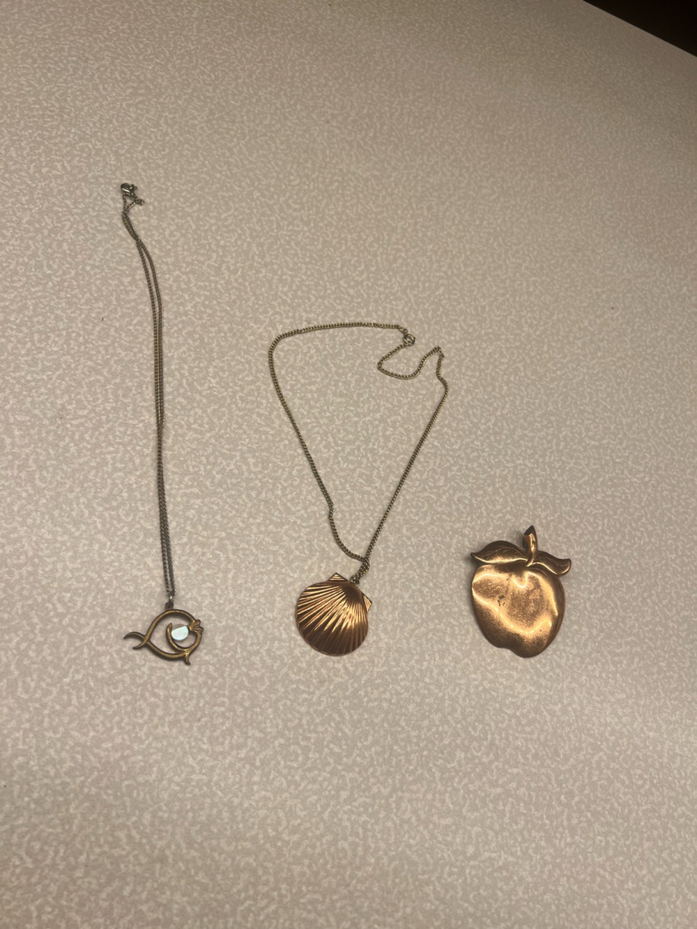 Copper craft vintage jewelry Shell Pendant Necklace - Women's Jewelry